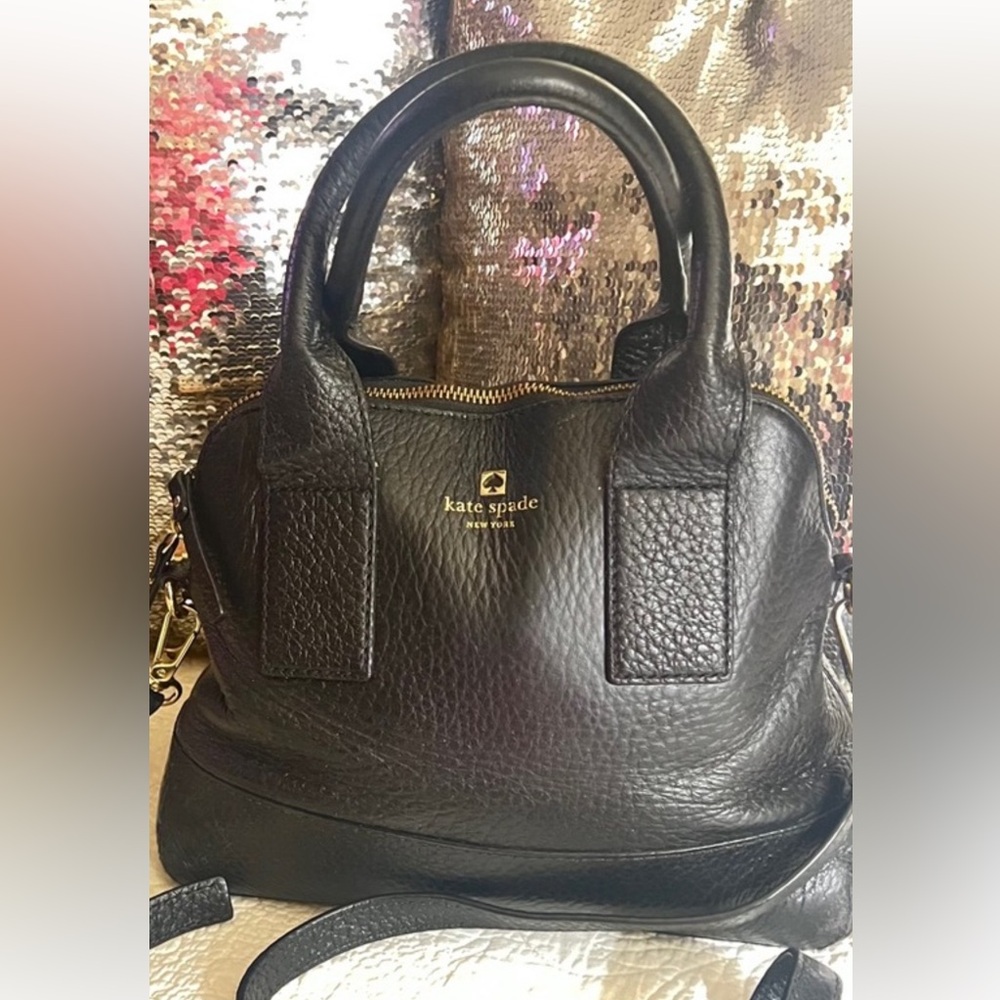 Kate Spade Black Bag with Textured Leather